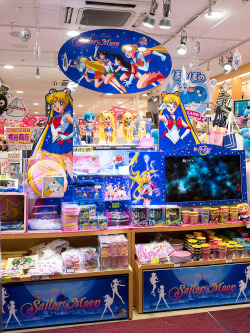tokyo-fashion:  Sailor Moon toys display at Kiddyland Harajuku