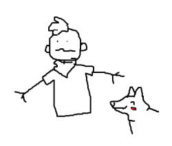 I drew you and Ruska. I’m pretty proud of this.(Ruska has a