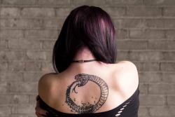 adrastia-ouroboros: First shot of the tattoo of my ouroboros