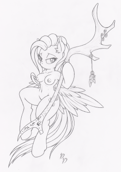 dfectivedvice:New Fluttershy sketch with an older one. Have some