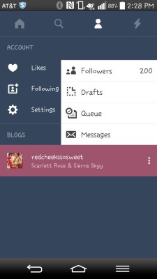 redcheekssosweet:  We reached 200 followers today! We promised