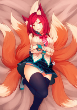 Ahri loves to sate her more.. animalistic needs with teammates
