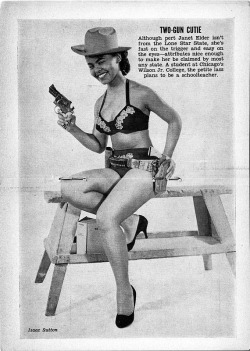 Two Gun Cutie - Jet Magazine March 20, 1958 by Midwestern Femme