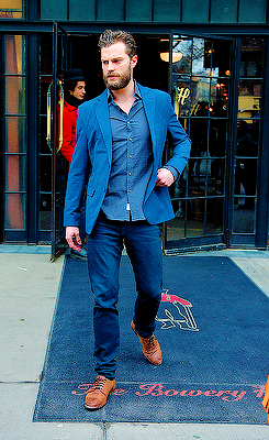 dornan-styles:Jamie in New York Today  