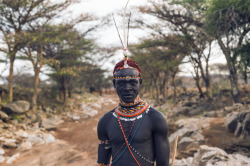 Samburu Warriors by  Dirk Rees.The Samburu people are a semi-nomadic
