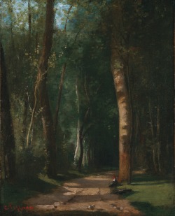 artexpert:Allée dans une forêt (ca. 1859) - Camille Pissarro
