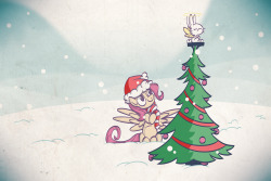 madame-fluttershy:  And an Angel Atop a Tree by Foxy-Noxy  xD!