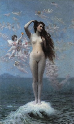 deadpaint:  Jean-Léon Gérôme, Venus Rising (The Star)  The