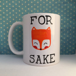 yourcoffeeguru:    For Fox Sake white coffee mug by   CoralBel