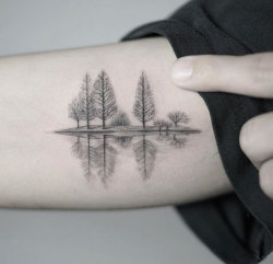 tattoos-org:  Dotwork Forest Tattoo Artist: Nando Tattoo Booking:
