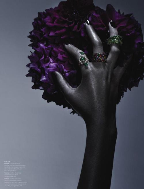 devoutfashion:    Kiara Ridgell & Sycha Mubiaya   La Fleur Noir for WYLDE Magazine   