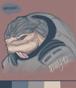 moony92:  palette challenge. urdnot grunt + 79 suggested by agra19.