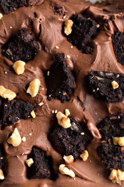 verticalfood:    Chocolate Brownie Ice Cream   