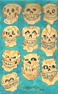 Skulls, skulls!  And MORE skulls!   Yeah, this was what I