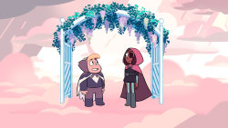 the-world-of-steven-universe:  Steven and Connie play dress up.On