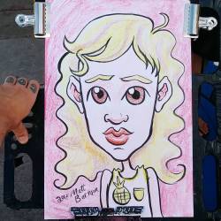 Doing caricatures at Dairy Delight! #caricature #malden #drawing