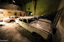 darbians:  Cars left at an abandoned farmhouse in Luxembourg.Check