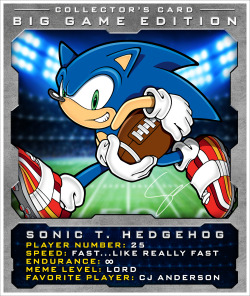 sonicthehedgehog:  We don’t always pick sides, but C.J. Anderson