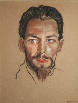  Sean Keating (Irish, 1889-1977), Self-portrait. Pastel, 15