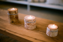 convexly:  birch candles by Save Khaki on Flickr.