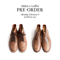 leffot:  This Monday, February 9, two Alden pre-orders will be