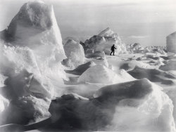 blackpicture:  James Francis Hurley Icescape. South Pole expedition.