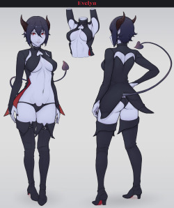 unsomnus:  The official design for the “Juicy Demon.” Her