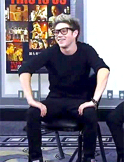  the way he sits and his hands are on his legs, peace yo 