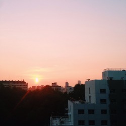  seoul sunset from my floor 