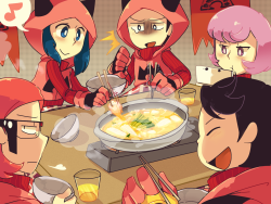 magmalotus:  【 Dinner time at the base 】 Lately one of my