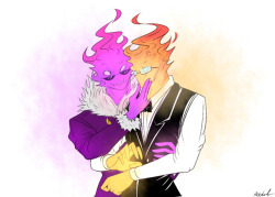 mooncatyao:  [Grillbys~] UT&UF GrillbyI love them~