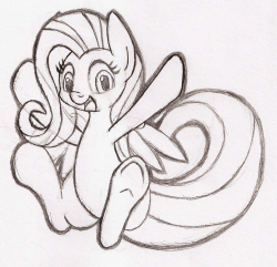 mysteriouskaos:  Butterly butt pony, as requested yesterday.