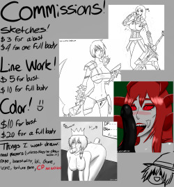 Commissions people! I’m always open unless stated otherwise!