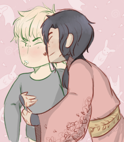 papa-noiz:  quick doodle of gross boyfriends being gross before