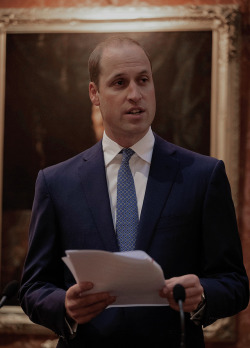 mr-mrswales: The Duke of Cambridge attends a reception on World