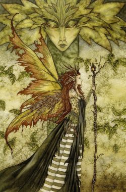 thedruidsteaparty:  The Green Woman by Amy Brown 