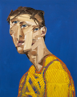 100artistsbook:  Erik Olson, Blue Eyes, 2012, oil on canvas,