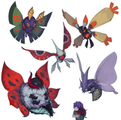 alternative-pokemon-art:  Artist All (or most) of the butterfly