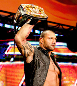 fishbulbsuplex:  WWE Champion Batista