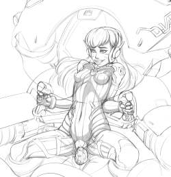 kyderdraw:  D.Va  from Overwatch. Something I will never finish.