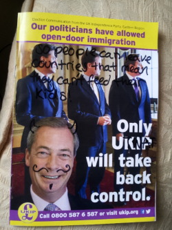 q33r:  How to destroy UKIP! When you get racist leaflets (or