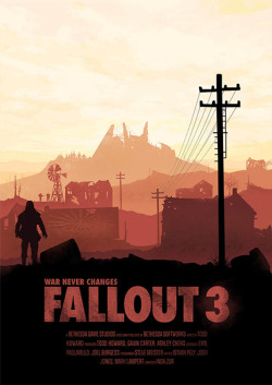 gamershaunt:  Fallout 3 posters by Conor Smyth Pretty cool. 