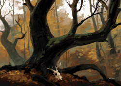 tohdraws: Forest Study  Music: Jeremy Soule -The Northerner