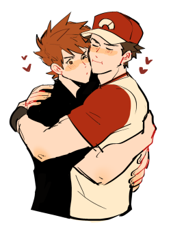 revolocities:red likes to hug him a lot