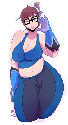 nsfwarttmadness:  OverWatch Mei X3    <3 <3 <3