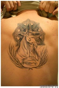 fuckyeahtattoos:  Plague Doctor Tattoo on my back. Tattoo design