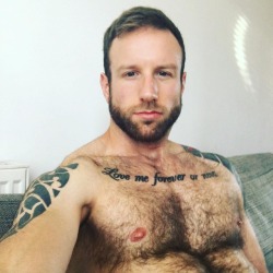 halfotter:Happy hump day. #otter #bear #beard #ink #hairy #hairygay