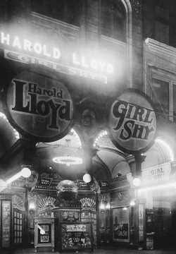 littlehorrorshop:  Harold Lloyd’s Girl Shy plays at the State