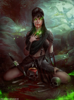 art-of-cg-girls:  Morgana le Fay by Helmutt by HELMUTTT 