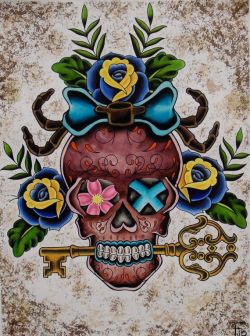 skindeeptales:  Skull Key Designs 